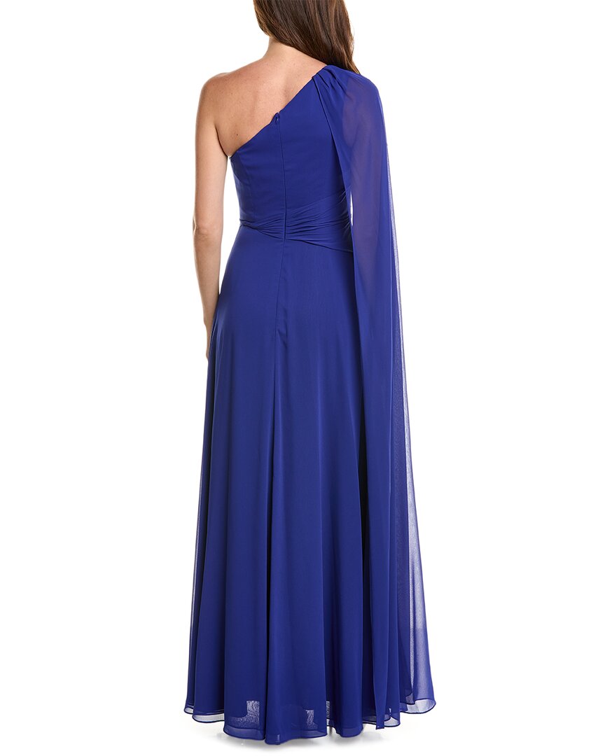 Teri Jon by Rickie Freeman Teri Jon By Rickie Freeman Chiffon One-Shoulder Drape Gown