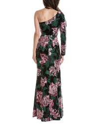 Marchesa Notte One-Shoulder Gown