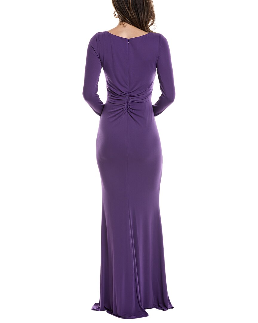 Marchesa Notte Jersey Drape Gown