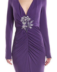 Marchesa Notte Jersey Drape Gown