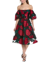 Marchesa Notte Marchesa Notte Off-The-Shoulder Cocktail Dress