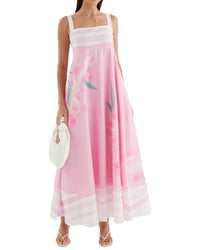 Oloey Printed Maxi Dress