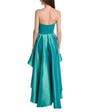 Rene Ruiz Taffeta High-Low Cocktail Dress