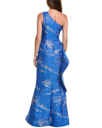 Teri Jon by Rickie Freeman Teri Jon By Rickie Freeman Printed Maxi Dress