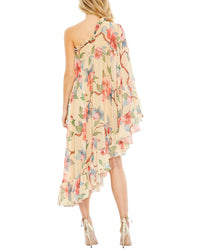 Mac Duggal Cape Trapeze Dress