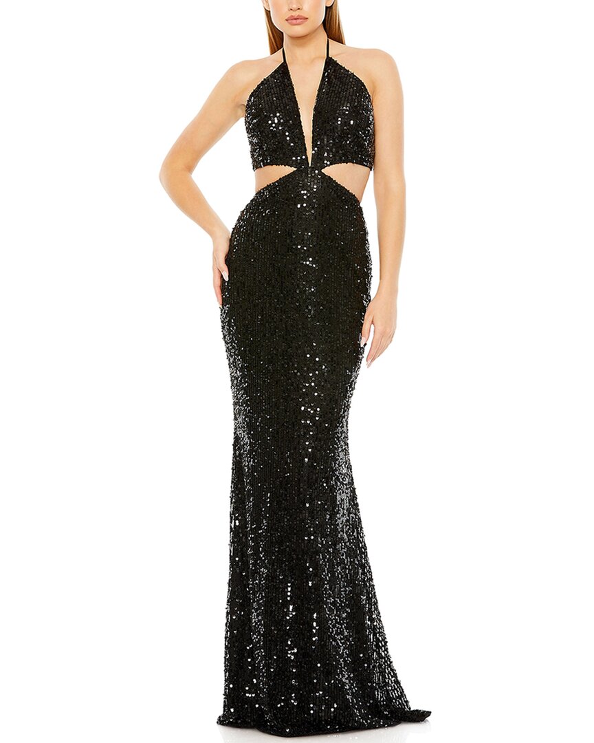 Mac Duggal Womens A-Line Gown, 2, Black