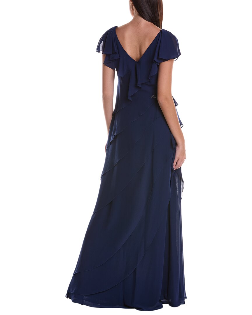 Teri Jon By Rickie Freeman Georgette Gown