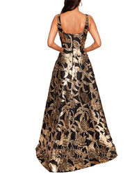 Marchesa Notte Marchesa Notte Square Neck Strapless Bal Long Gown