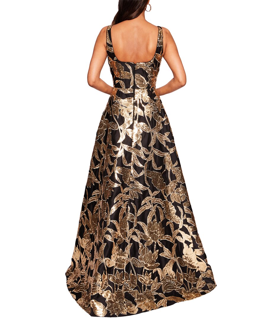 Marchesa Notte Marchesa Notte Square Neck Strapless Bal Long Gown