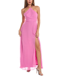 Lovely Halter Maxi Dress Pink