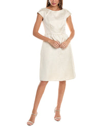 Dessy Collection Jacquard Cocktail Dress 0 White