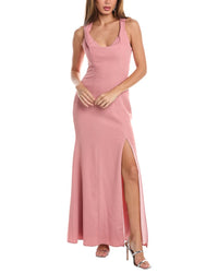 Dessy Collection Off-The-Shoulder Gown Pink
