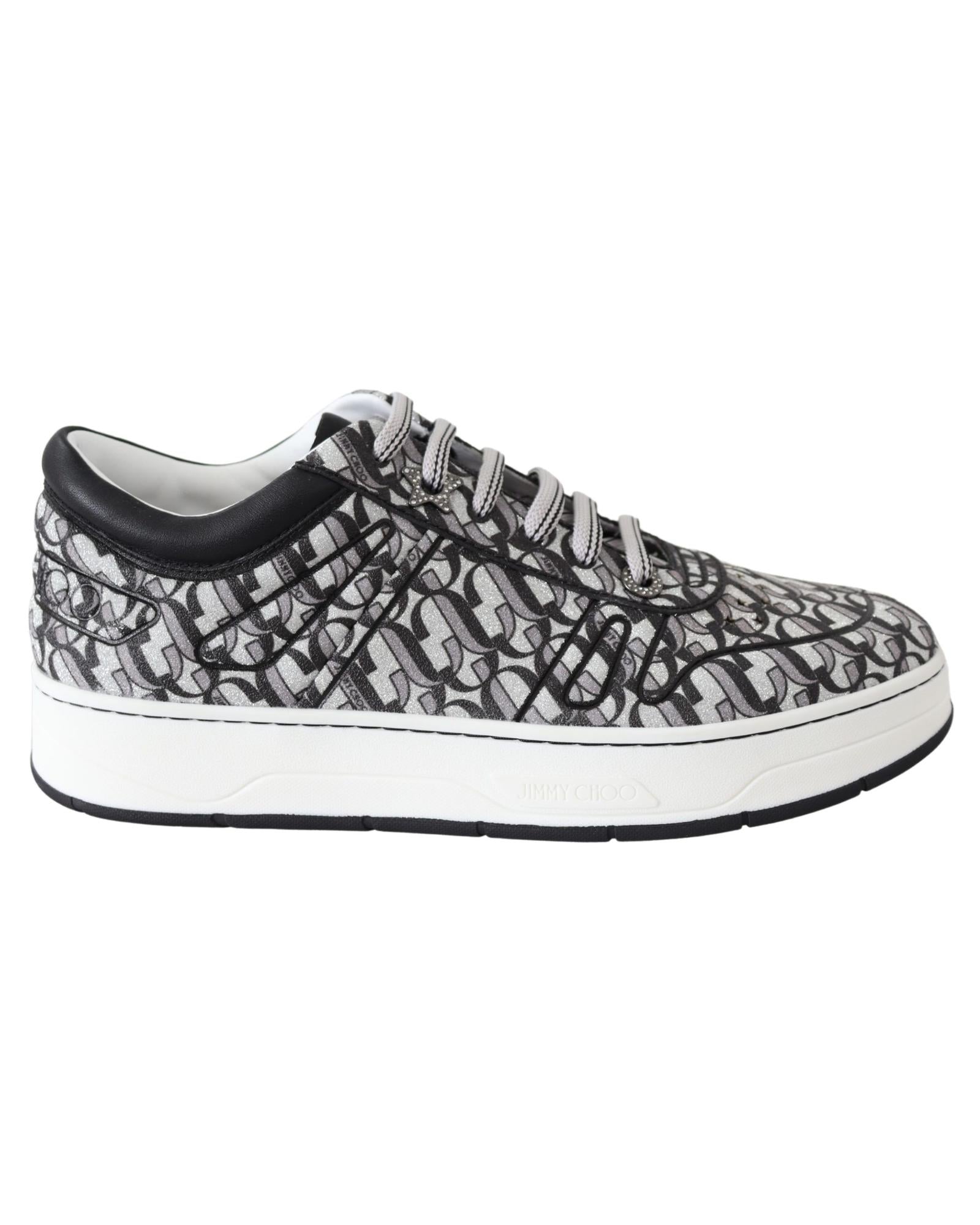 Jimmy Choo JC PARIS Glitter Fabric Sneakers