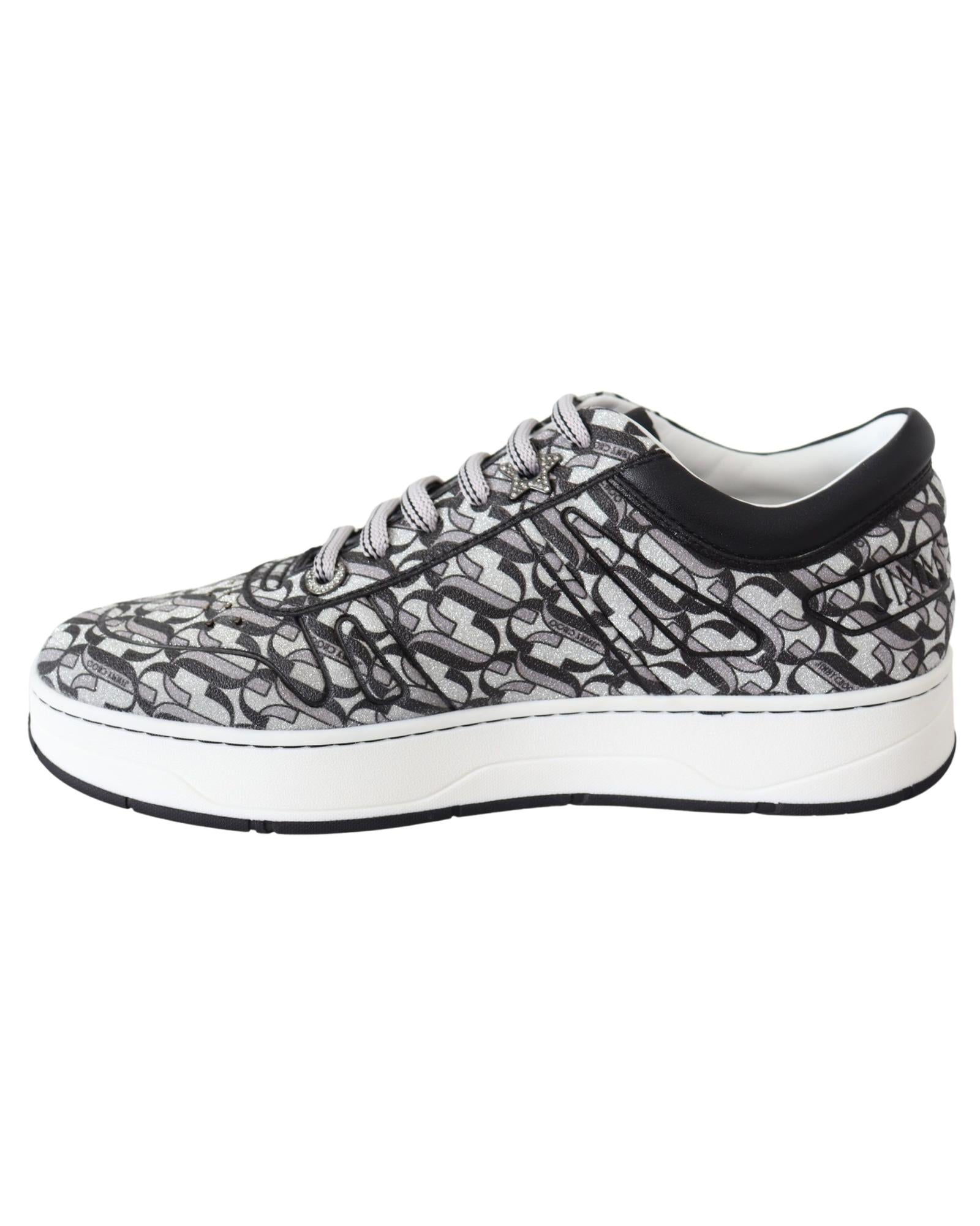 Jimmy Choo JC PARIS Glitter Fabric Sneakers