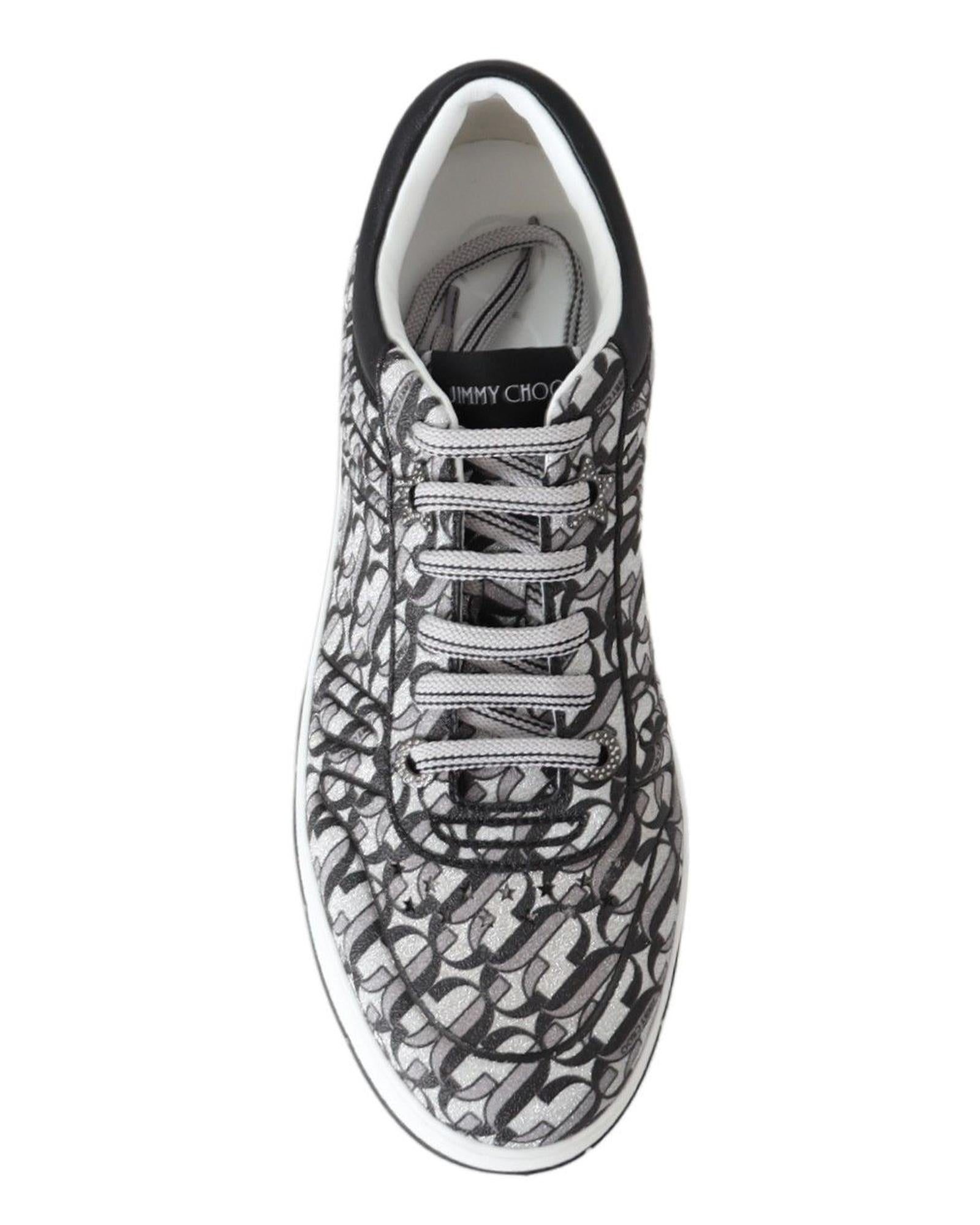 Jimmy Choo JC PARIS Glitter Fabric Sneakers