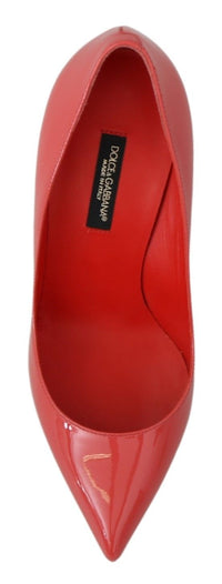 Dolce & Gabbana Dark Pink Patent Leather Heels Women's Pumps