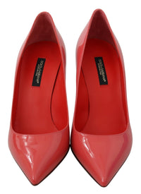 Dolce & Gabbana Dark Pink Patent Leather Heels Women's Pumps