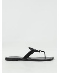 Tory Burch Miller Thong Sandal Leather Women Black
