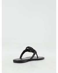 Tory Burch Miller Thong Sandal Leather Women Black