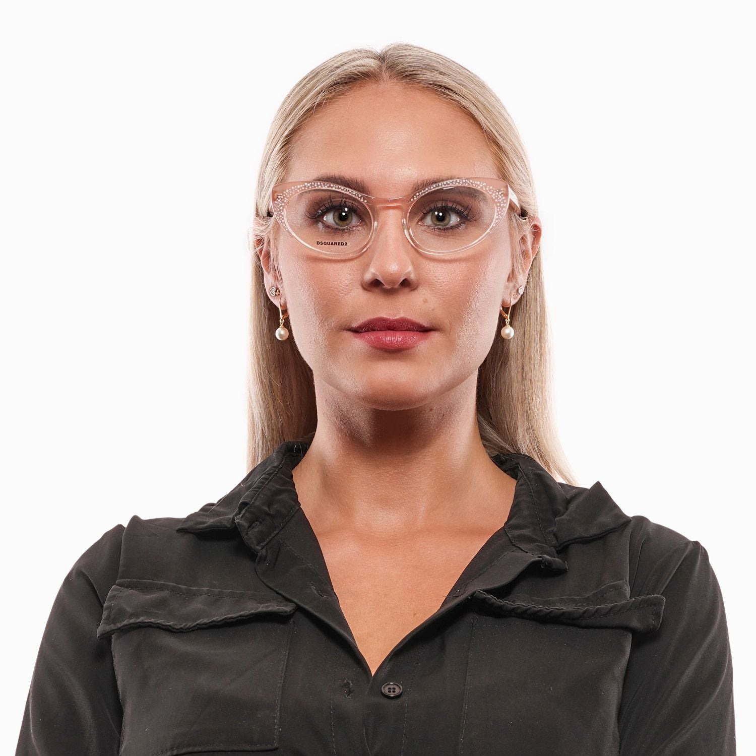 Dsquared² Chic Rose-Tinted Designer Women's Eyewear