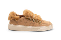 Hogan Faux-Fur Trimmed Sneakers
