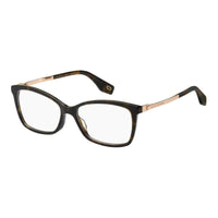 Marc Jacobs Eyeglasses Rectangle Full Rim, Dark Havana Frame and Clear Demo Lenses Lens MARC306008600