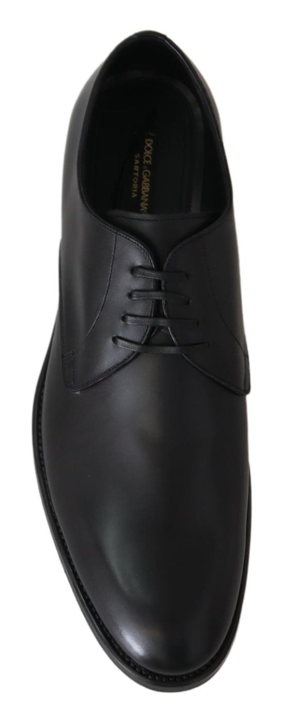 Dolce & Gabbana Dolce & Gabbana Black Leather SARTORIA Hand Made Men's Shoes