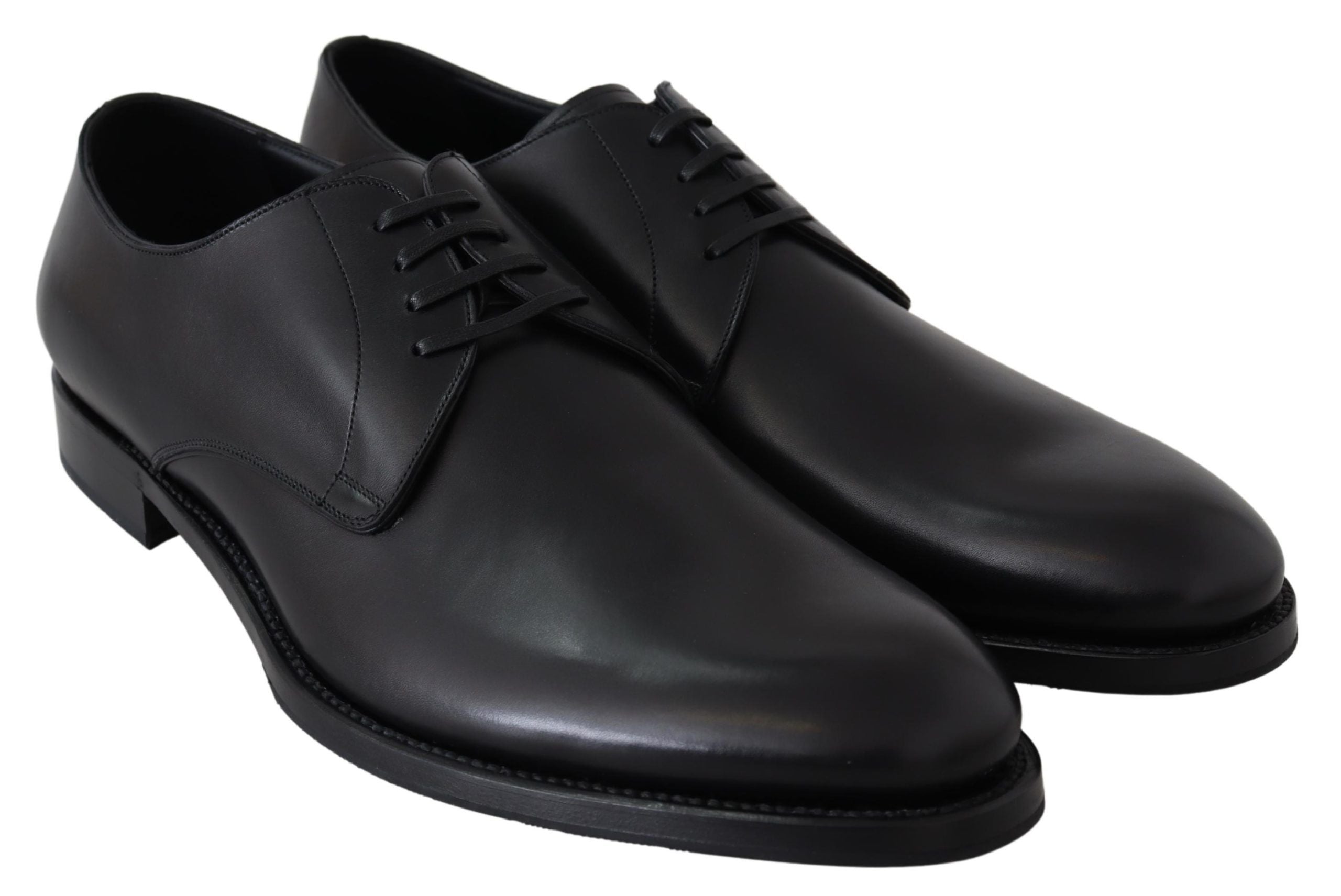 Dolce & Gabbana Dolce & Gabbana Black Leather SARTORIA Hand Made Men's Shoes