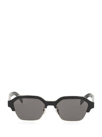 Celine Celine Men Black Frame 63 Sunglasses In Acetate And Metal