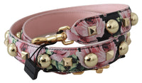 Dolce & Gabbana Dolce & Gabbana Pink Floral Gold Studs Bag Accessory Shoulder Women's Strap