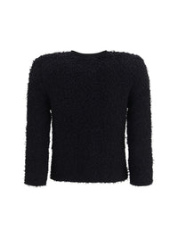 Balmain Women Double-Breasted Tweed Cropped Jacket With Logo Buttons