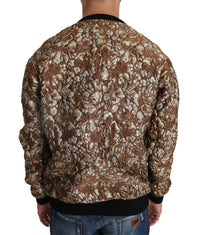 Dolce & Gabbana Multicolor MAMBO Jacquard Pineapple Pullover Men's Sweater