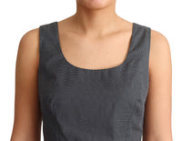Dolce & Gabbana Black Polka Dotted Cotton A-Line Women's Dress