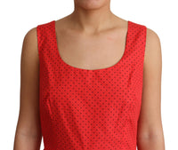dolce and gabbana red polka dot dress Dolce & Gabbana Polka Dot Fluted Dress UFO No More
