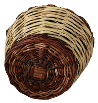 Dolce & Gabbana Beige Wood Wicker Rattan Basket Tote Women's Bag