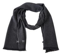 Missoni Elegant Wool Scarf with Signature Men's Embroidery