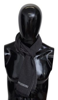Missoni Elegant Wool Scarf with Signature Men's Embroidery