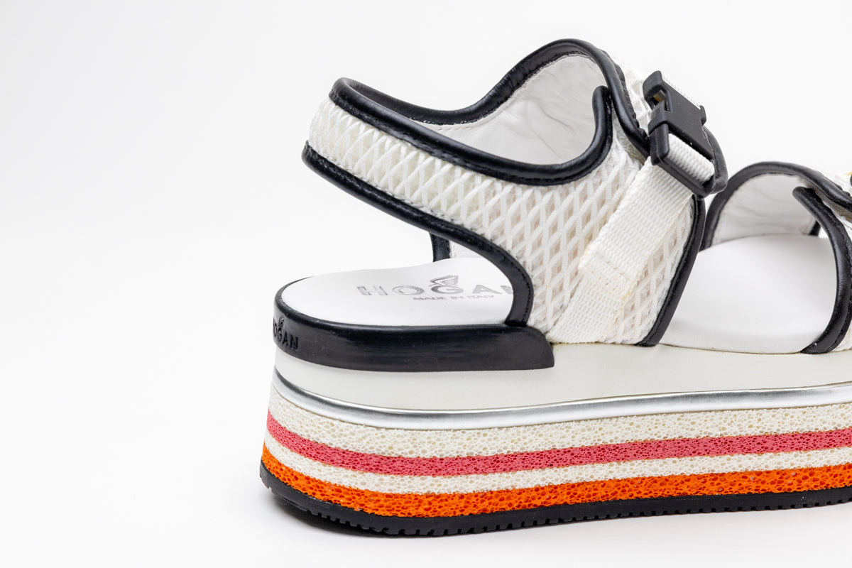 Hogan H222 Platform Mesh Sandals