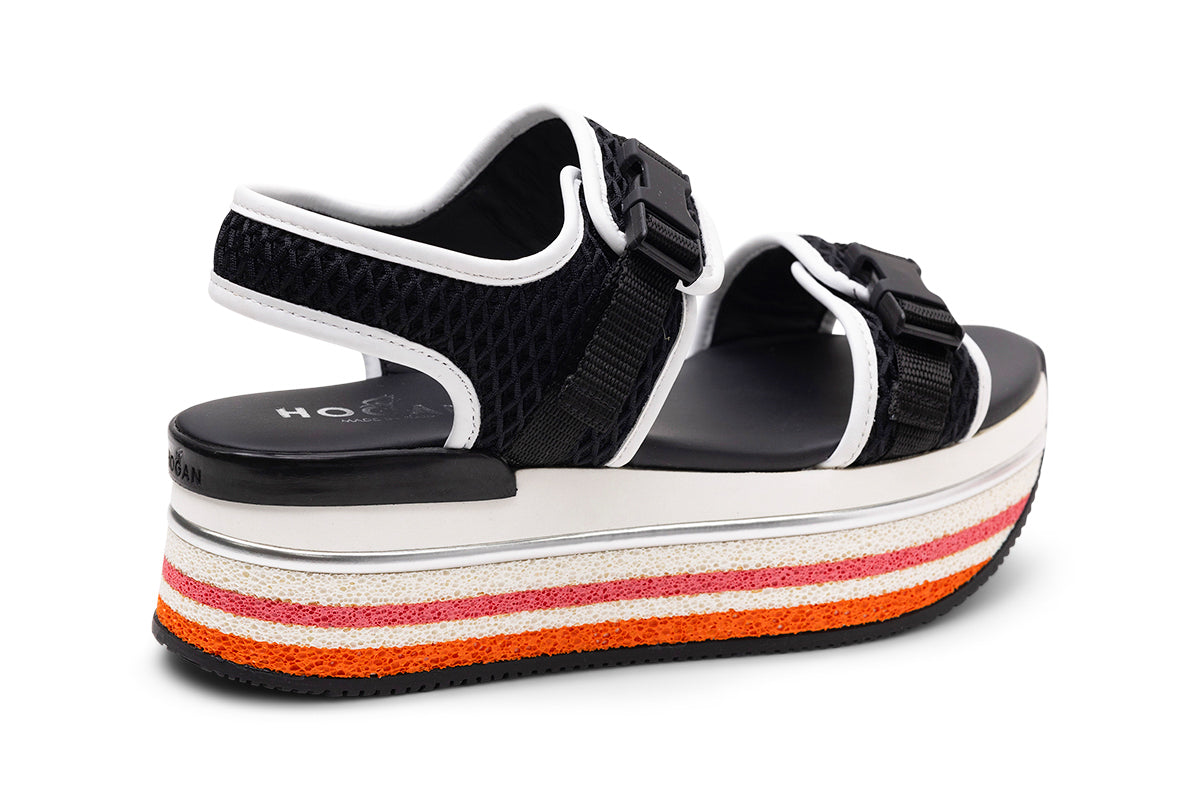 Hogan H222 Platform Mesh Sandals