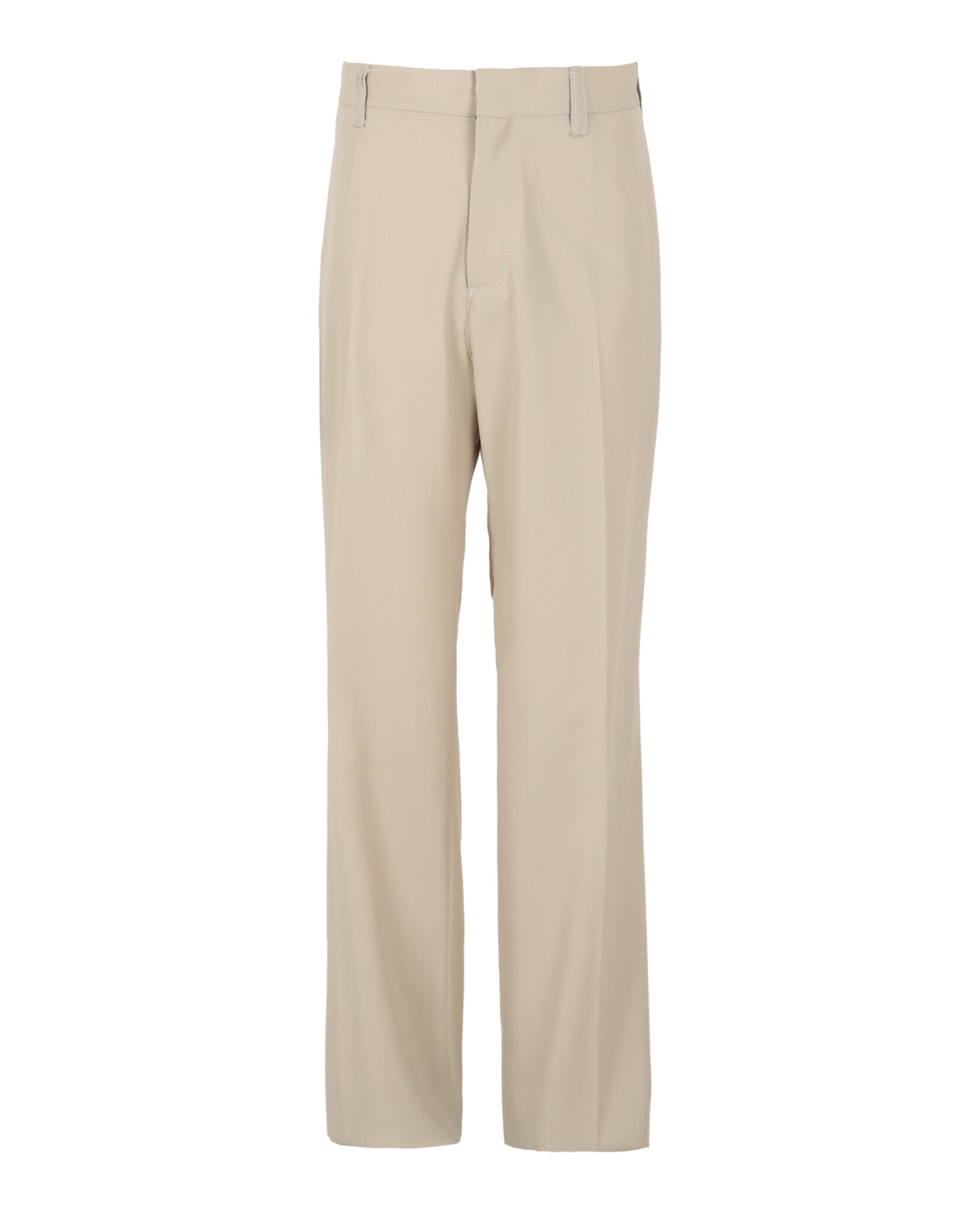 Ferragamo Mens Stitched Wide Leg Trousers