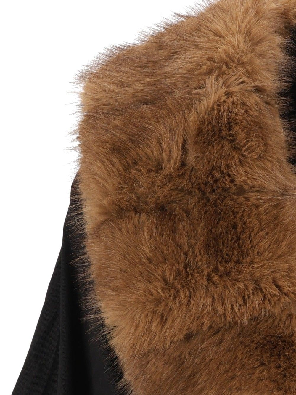 Rotate Women Contrasting Faux Fur Collar Jacket