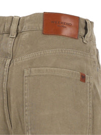 Weekend Max Mara Women Cotton Drill Trousers