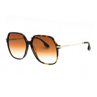 Victoria Beckham Sunglasses Square Full Rim, Havana/Blue Frame and Brown Gradient Lens VB631S418