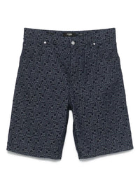 Fendi Fendi Men `Ff` Denim Shorts