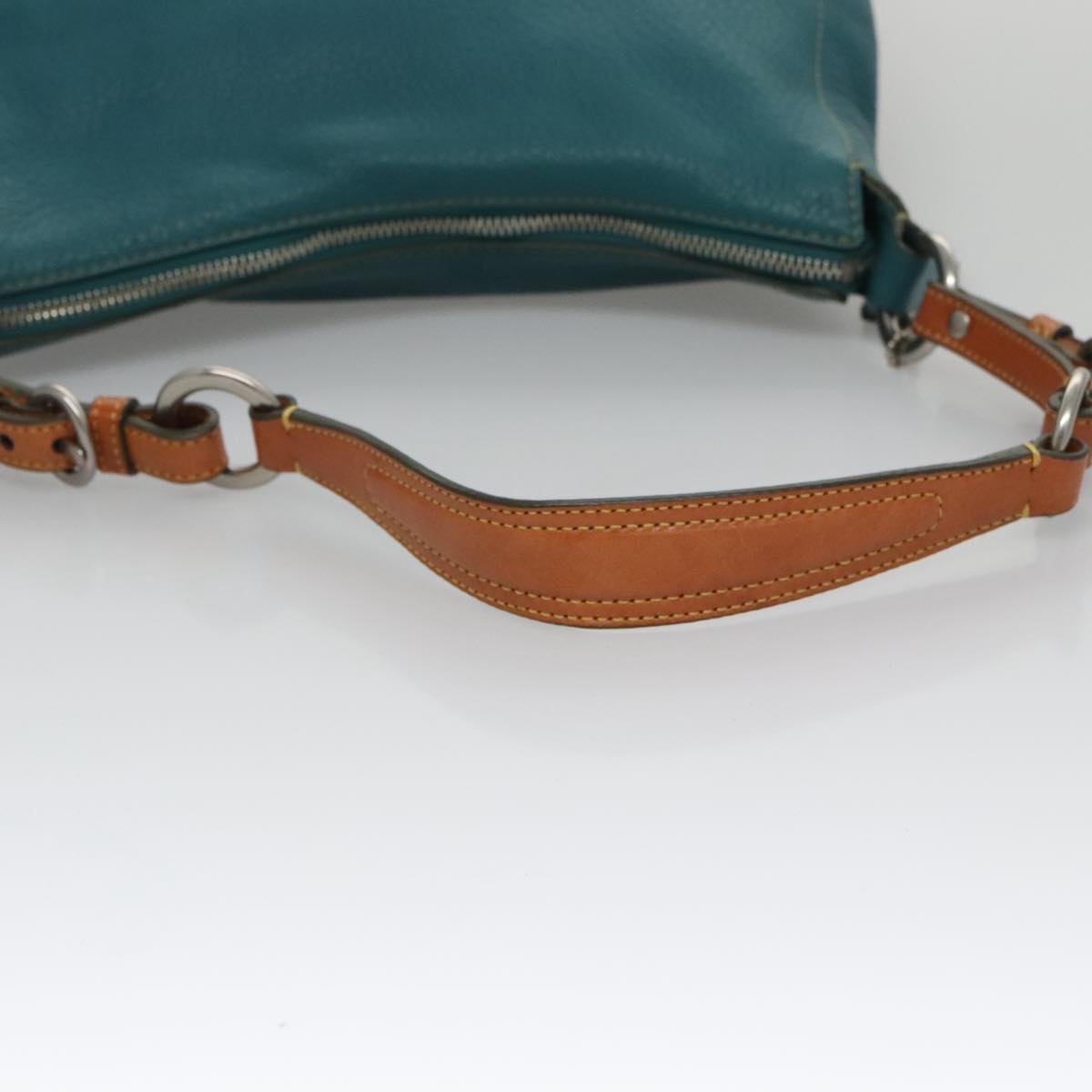 Coach Blue Leather Shoulder Bag (Pre-Owned)