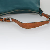 Coach Blue Leather Shoulder Bag (Pre-Owned)