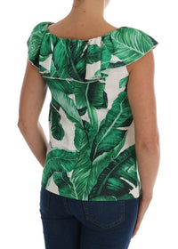 Dolce & Gabbana Pineapple Banana Sequins Blouse Women's T-shirt
