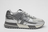 Hogan Metallic Ribbed Panel Sneakers