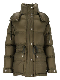 Moncler Moncler Women Sesie Hooded Midi Down Coat