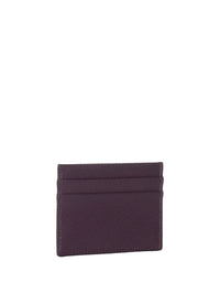 Dolce & Gabbana Women Dauphine Calfskin Card Holder With Branded Plate